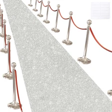 Alfombra de pasillo con purpurina fiestas, tela no tejida de 200 g/m² de grosor