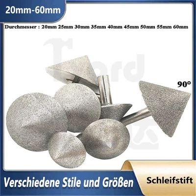 MARKENLOS Kegel Diamant Schleifstift Fräser Schleifkopf Schleifer für Glas/Fliesen Mahlen