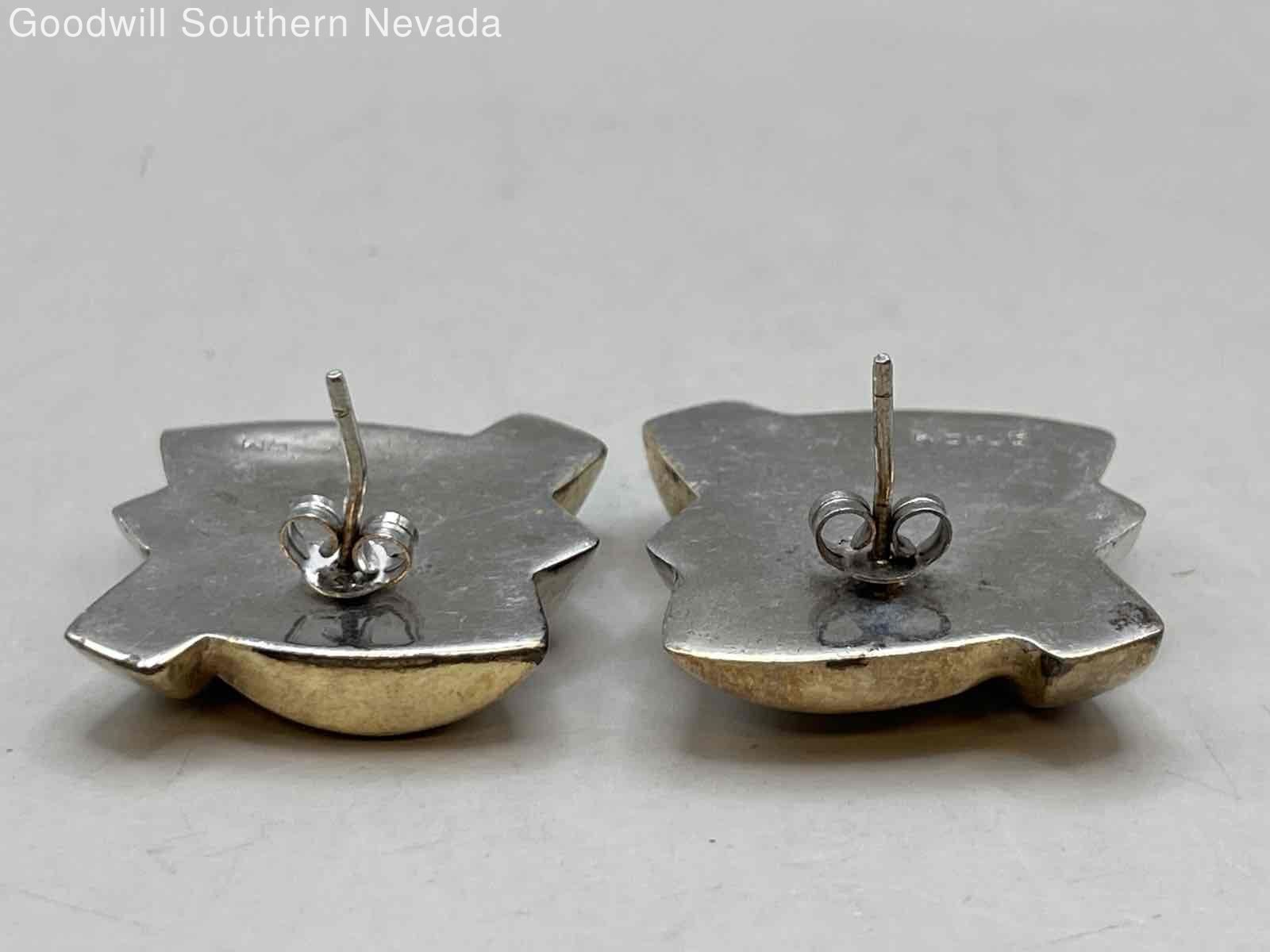 26mm Rectangular Abstract Post Earrings - image 7