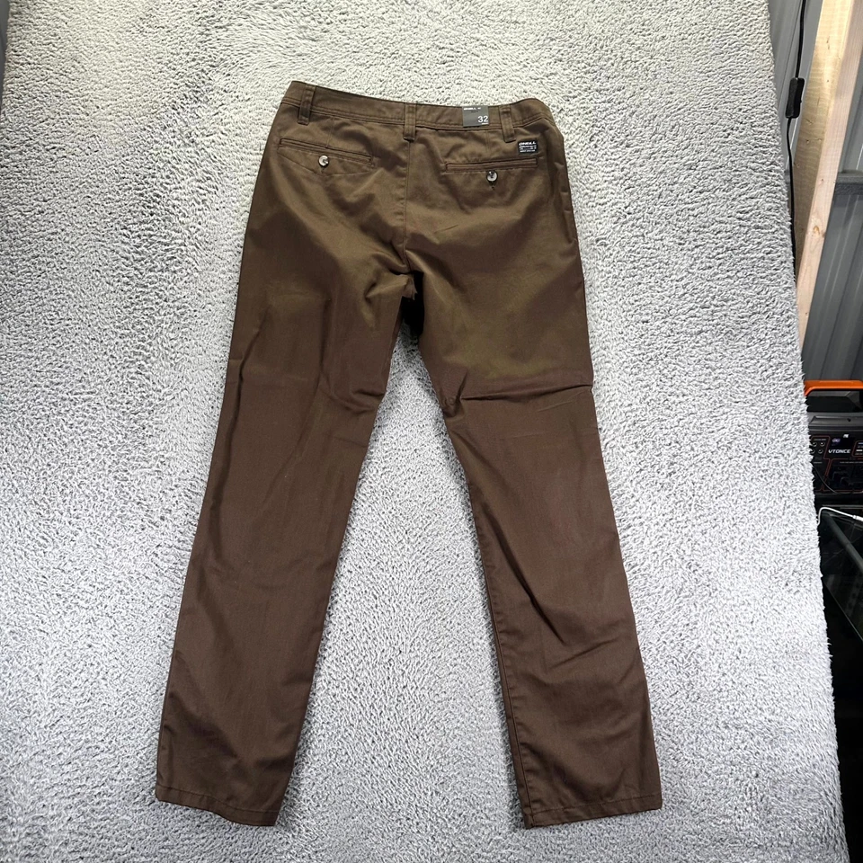 Oneill Pants Mens 32x32 Brown Polyester Chino Classic Workwear Travel Preppy - Image 4 of 4