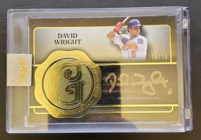 2025 Topps Five Star David Wright Golden Graphs Auto Gold 10/10 #GG-DW Mets