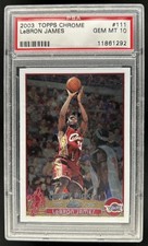 2003-04 Topps Chrome Lebron James Rookie RC #111 Cavaliers PSA 10 GEM MINT