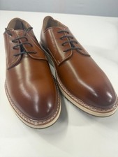 Bruno Marc Crossflex SBOX2417M Oxford Men's 11 Brown Leather Casual Dress Shoes