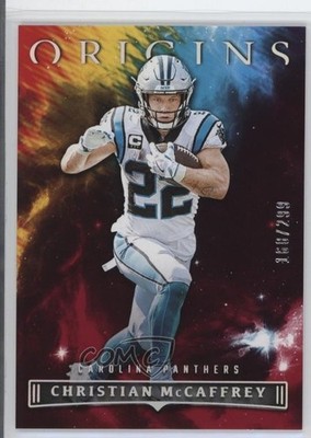 2022 Panini Origins Red 168/299 Christian McCaffrey #13 4f5