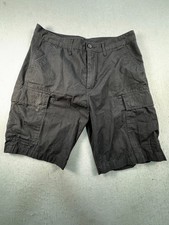 Levi's Cargo Shorts Mens 34 Black Utility Pockets Casual Everyday Wear 9" Inseam