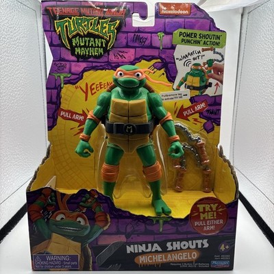 Teenage Mutant Ninja Turtles Mutant Mayhem Ninja Shouts MICHELANGELO Action Toy