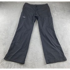 Cherokee WW120 Black Cargo Scrub Pants Elastic Waist Drawstring Women's M