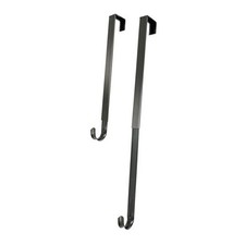 Adjustable Length Wreath Hanger - 20 Lb. Capacity Long Brushed Nickel