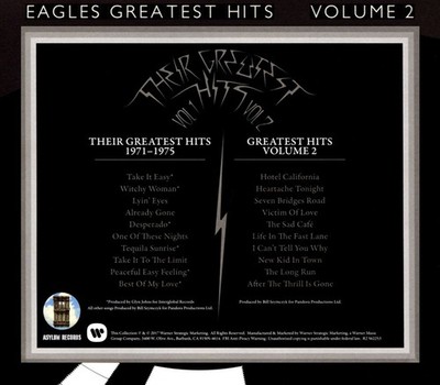 EAGLES - THEIR GREATEST HITS, VOLS. 1 & 2 NEW CD