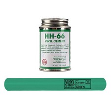 Inflatable Vinyl Cement 12x60 in Green Repair Patch Kit Adhesive 4 Oz HH66 Glue