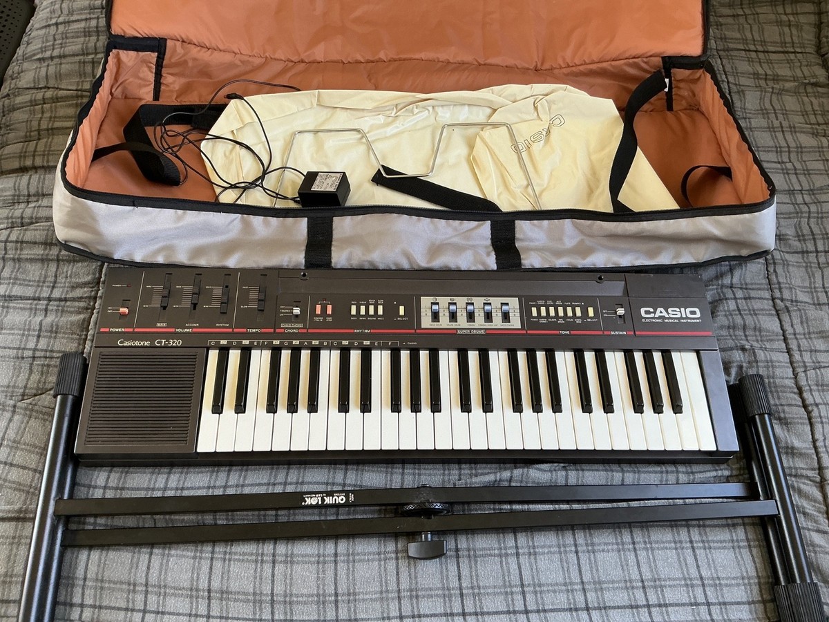 CASIO Casiotone CT-320 電子ピアノ シンセサイザー 銀色 Casio Casiotone CT-320 Keyboard Working Tested Used | eBay