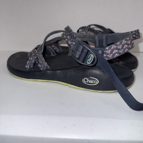 Chaco Women’s Size 9 Sandals Blue Gray Purple Strappy Toe Loop Hiking 🔥👀 - Afbeelding 7 van 12