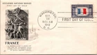 S08-3973, WWII OVERRUN COUNTRIES: FRANCE, ARTCARFT FDC