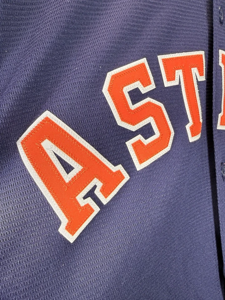 Houston Astros Jose Altuve #27 Jersey Majestic L/XL MLB Navy Orange Rainbow 2018 - Image 4 of 4