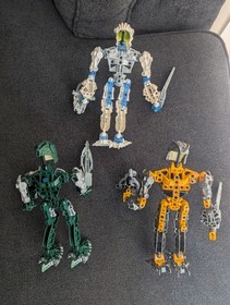 Lego Bionicle Lot Of 3 Complete Figures No Ammo (8730, 8731, 8732)
