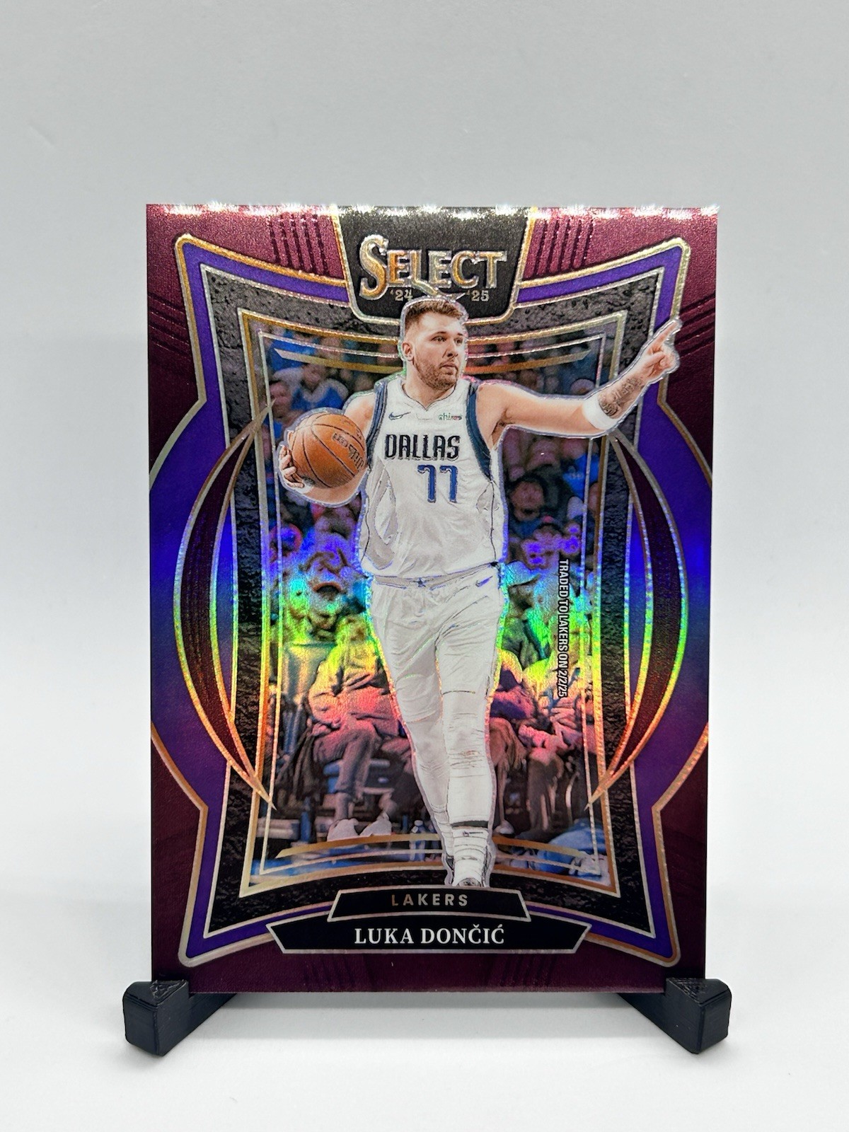 Luka Doncic 2024 Select - Concourse Maroon Prizm /175 #56 Lakers