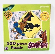 Vintage Scooby Doo 100 Piece Jigsaw Puzzle Skateboard Pressman Cartoon Network