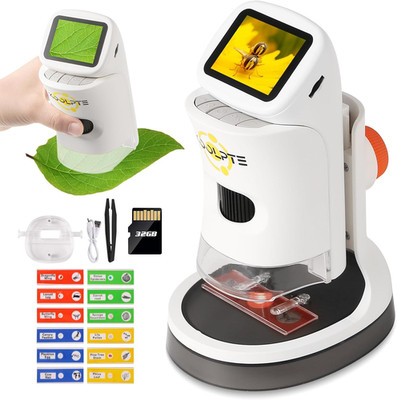 Handheld Digital Microscope for Kids, 1000X, 2.1'' HD LCD Screen | STEM Learning