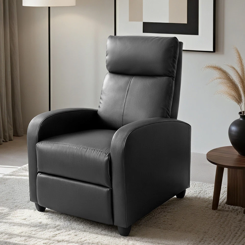 Silla reclinable pequeña de cuero sintético FLEXISPOT para adultos, Foto 4 de 4