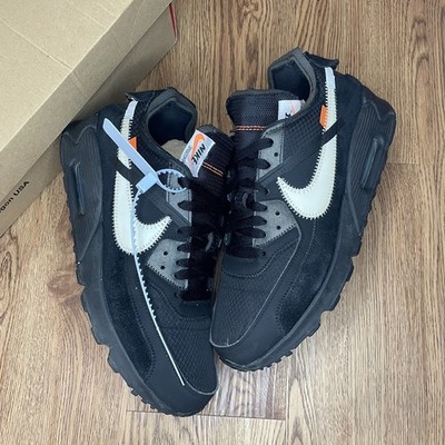 Size 10 - Nike Air Max 90 x OFF-WHITE Black 2019 AA7293-001