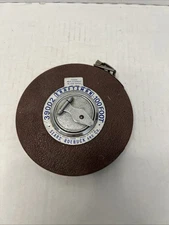 Vintage Craftsman Black & White 100' Tape Measure # 3900 Sears Roebuck and Co.