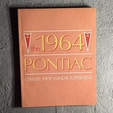1964 Pontiac Chassis Shop Manual Supplement Bonneville Catalina Grand Prix