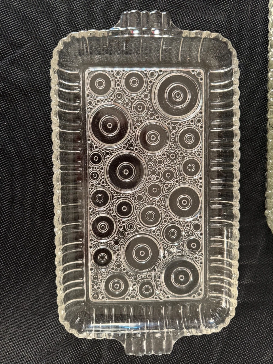 Set of 12 'Poisson' fish-shaped glass dishes and a large serving plate made by Arcoroc France. - Rare Atelier