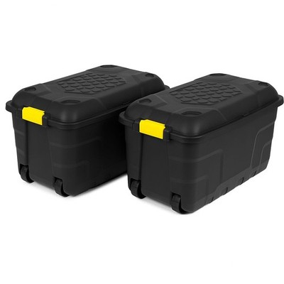 Kreher  Transportbox / Rollbox 'Heavy Duty' Schwarz/Gelb (Größe wählbar)