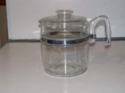 Vintage Pyrex 7759-B Flameware Glass Percolator Coffee Pot W Lid Only 9 Cup