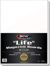 Life Magazine Backing Boards 10 7/8 X 14 Inches -1 Pack 100 Total  24-Point