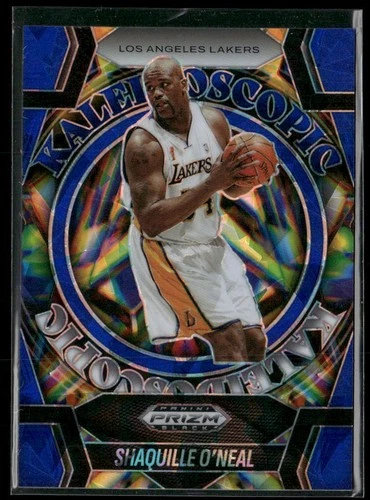 2024-25 Panini Prizm Black #27 Shaquille O'Neal Kaleidoscopic Blue Ice #/125