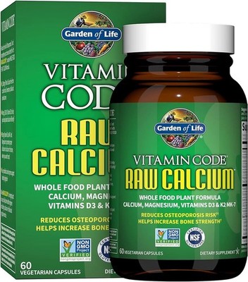 Garden of Life Vitamin Code Raw Calcium 60 Veg Capsules ,15 Servings Exp4/26