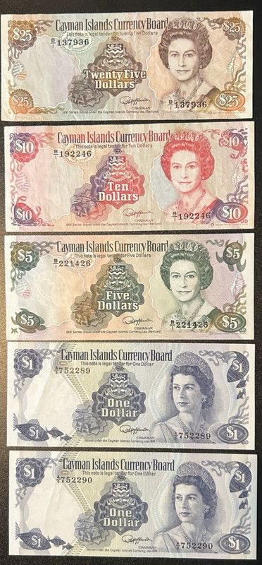 Lot of Cayman Islands Currency (1991 | Circulated)