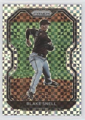 2021 Panini Prizm Power Plaid Prizm 19/75 Blake Snell #37 0l8p