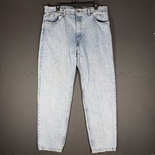 Vintage Levi's 550xx Made in USA 90s Distressed Jeans Fits 36x30 Light Wash