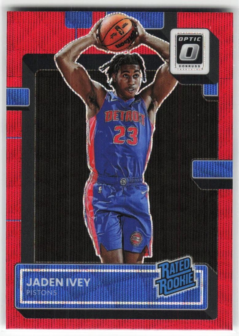 2022-23 Panini Donruss Optic Red Wave Jaden Ivey RC #241 Detroit Pistons