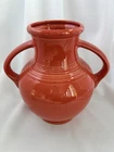 Fiesta *Persimmon* Millennium Vase* *Near Perfect With Original Label*
