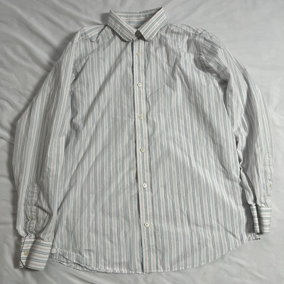 Banana Republic Button Down Shirt Mens Large 16-16.5 Long Sleeve 100% Cotton