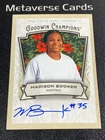 2026 UD Goodwin Champions Autograph Madison Booker Auto
