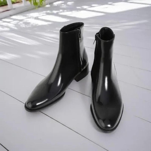 Women Questa Donna Boots Black Leather 38