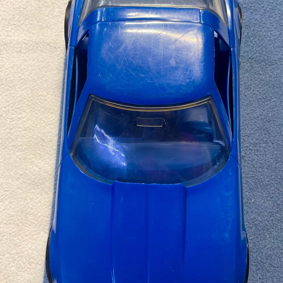 Vintage Strombecker Chevrolet Corvette Tootsietoy Carro de Plástico 11” Fabricado nos EUA - Imagem 2 de 4