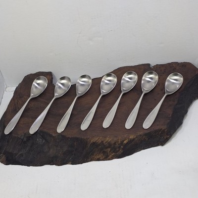 7 Robert Welch Radford Bright Soup Spoons 18/10 Stainless Adam Veevers