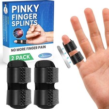 Pinky Finger Splint 2 Pack Trigger Finger Brace for Kids, Small, Pinky Splint,