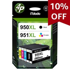 Lot of 4 XXL Cartridges for HP 950 951 XL Officejet Pro 8100 8600 8610 8620 251dw 276dw