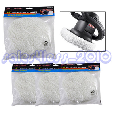 Lot of 4 - 10'' Car Polisher/Buffer/Waxer Polishing Car Detailing Buffing Bonnet 