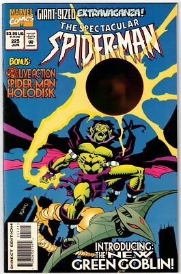 SPECTACULAR SPIDER-MAN #225 (1995)- 1ST BEN URICH GREEN GOBLIN
