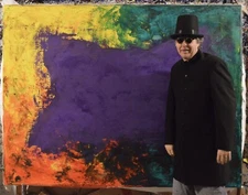 Mark Little original Canvas￼￼ Painting XL 81” X 62”(6’foot9”in)Modern,Abstract