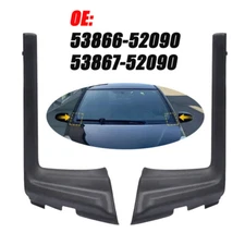 2pcs Car Front Windshield Wrap Corner Trim Fit for Toyota Yaris 2012-2014 Wiper