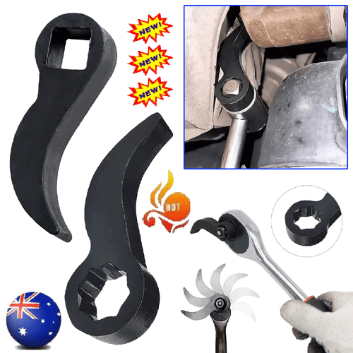 Crowbar Adapter Head Tools, Wrecking Bar Pry Bar Wrench Head Fits On 3/8" 1/2”