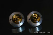 Ciocc crankset dust caps fit shimano campagnolo record ofmega gipiemme gold